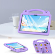 Husă pentru copii pentru Samsung Tab A8 X200 / X205, Cute Patterns, cu suport, violet
