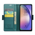 Husa cu clapetă CASEME pentru Samsung Galaxy A54 5G, Litchi Wallet, verde