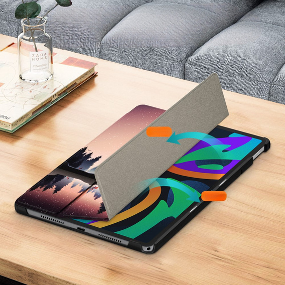 Husă pentru Lenovo Tab M11, Smartcase, evening landscape