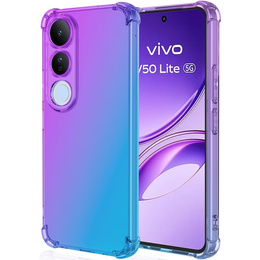 Husa pentru Vivo V50 Lite 4G / 5G, Gradient Dropproof, Violet / albastru