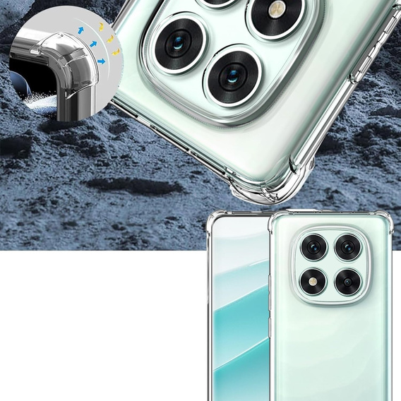 Carcasă pentru Xiaomi Redmi Note 14 Pro 5G /  Poco X7 5G, Erbord Dropproof, transparentă + Sticlă