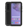 Love Mei Huse pentru Samsung Galaxy S21+ Plus, armored with glass, negru