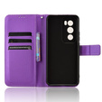 Cu clapetă pentru Oppo Reno 12, Wallet Smart Magnet, violet