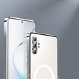 Carcasă de protecție pentru camera foto pentru Samsung Galaxy Note 10+ Plus, CamShield MagSafe, transparent / argintiu