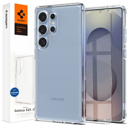 Carcasa Spigen pentru Samsung Galaxy S25 Ultra, Ultra Hybrid, transparentă + sticlă temperată 9H