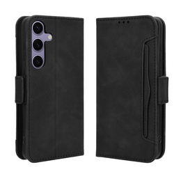 Cu clapetă pentru Samsung Galaxy S25 FE, Card Slot, negru