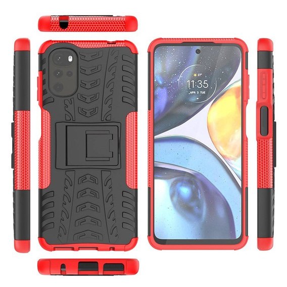 Huse pentru Motorola Moto G22, Tire Armor, roșu