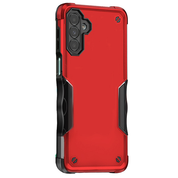 Husă blindată pentru Samsung Galaxy A14 4G/5G, Dual-Layer, roșu