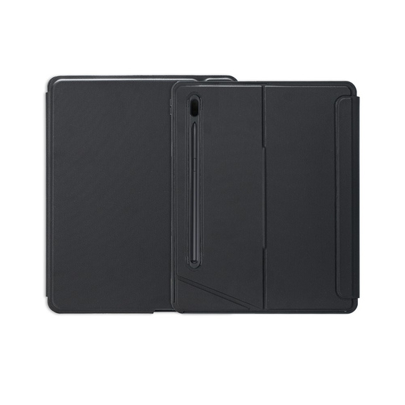 Husă cu tastatură bluetooth iluminată pentru Samsung Galaxy S9+ / S9 FE+ / S10+ Plus, negru