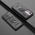 Husă pentru Oppo Reno 11F 5G, KickStand Camera Lens, negru