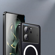 Carcasă de protecție pentru camera foto pentru Xiaomi 13T / 13T Pro, CamShield MagSafe, transparent / negru