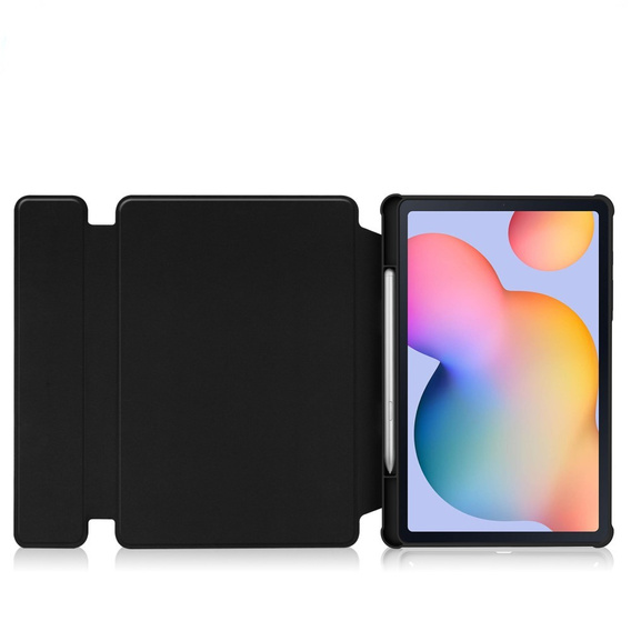Husă pentru tastatură pentru Samsung Galaxy Tab S6 Lite 2024 / 2022 / 2020, Rotary 360° Leather, negru