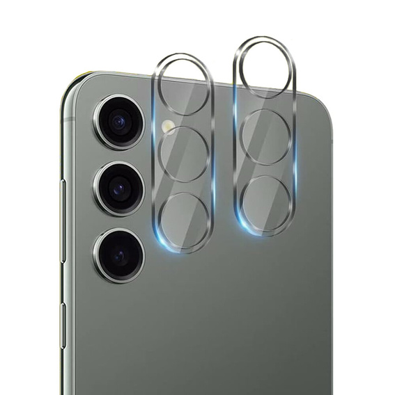 2x ERBORD sticlă călită ERBORD pentru camera pentru Samsung Galaxy S24, transparentă