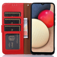 Husa cu clapetă pentru Xiaomi Redmi Note 13 Pro 4G / Xiaomi Redmi Note 14S / Xiaomi Poco M6 Pro 4G, KHAZNEH RFID, roșu / negru