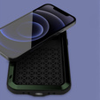 Love Mei Huse pentru iPhone 12 Mini, armored with glass, verde