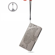Cu clapetă pentru Motorola Moto G24 / G24 Power / G04, Butterfly, gri