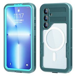 Husă impermeabilă pentru Samsung Galaxy S24, Redpepper, pentru MagSafe, albastru