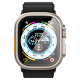 Szkło Hartowane SPIGEN GLAS.TR SLIM PRO do Apple Watch Ultra 49mm, z ramką, titanium / szare