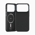BENKS Kevlar Armor PRO Carbon Fiber 600D A069 carcasă pentru MagSafe pentru iPhone 17 Pro