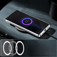 Carcasă de protecție pentru camera foto pentru Samsung Galaxy S20 FE, CamShield MagSafe, transparent / argintiu