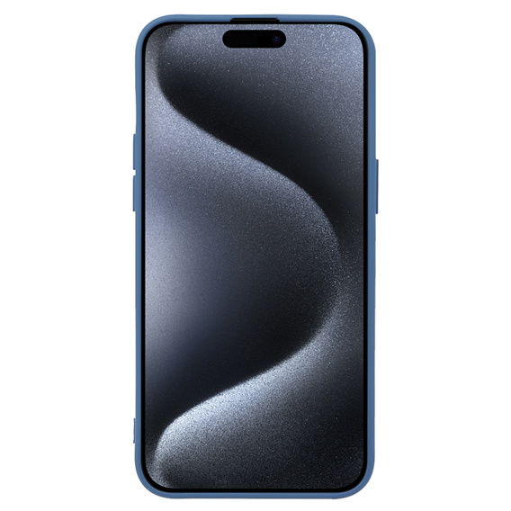 Husa pentru iPhone 15 Pro, Silicone Lite, albastru închis