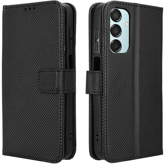 Cu clapetă pentru Samsung Galaxy M15 5G, Wallet Smart Magnet, negru