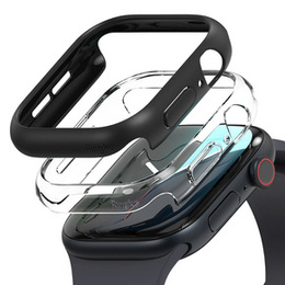 Husă Ringke pentru Samsung Galaxy Watch 6 Classic 47mm, Slim, 2-Pack, transparent / negru