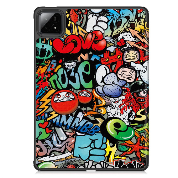 Husă pentru Xiaomi Pad 7 / 7 Pro, Smartcase, graffiti