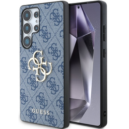 GUESS Huse pentru Samsung Galaxy S25 Ultra, 4G Big Metal Logo, albastru
