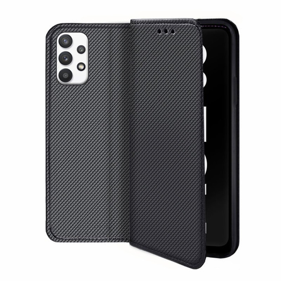 Cu clapetă pentru Samsung Galaxy A32 5G, Wallet Smart Magnet, negru