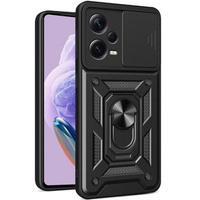 Husă blindată pentru Xiaomi Redmi Note 12 Pro+ 5G, CamShield Slide, negru