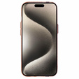 Carcasa pentru iPhone 15, Carbon Fiber MagSafe, galben