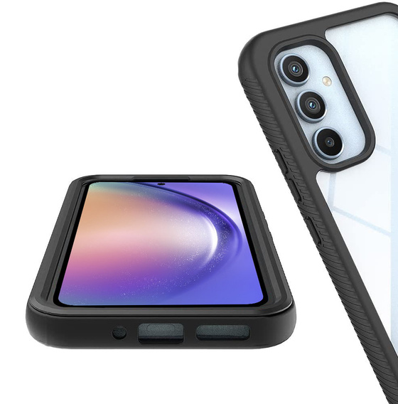 Carcasă pentru Samsung Galaxy A54 5G, Shockproof, cu folie, negru