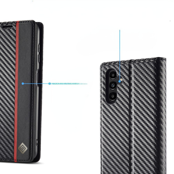 Carcasă cu clapetă pentru Samsung Galaxy A26, Carbon LC.IMEEKE, negru