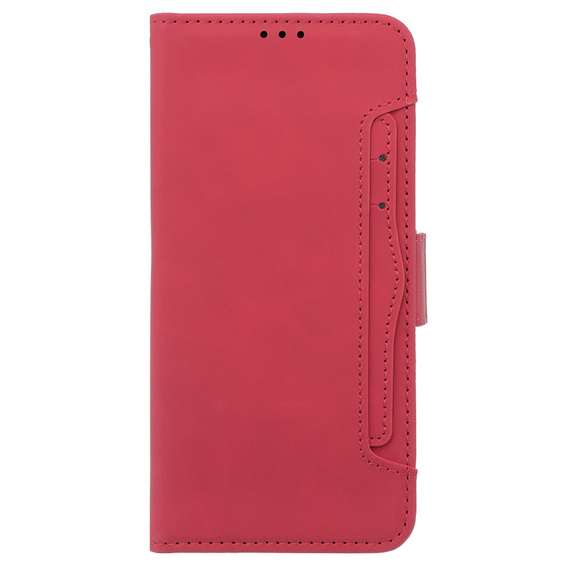 Cu clapetă pentru Oppo A38 4G / Oppo A18 4G, Card Slot, roșu