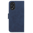 Cu clapetă pentru Oppo A58 4G, Card Slot, albastru