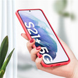 Husa pentru Samsung Galaxy S21+ Plus, Silicone Lite, roșu