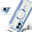 Cu clapetă pentru Samsung Galaxy S25 Edge, RFID Wallet MagSafe CamShield, albastru