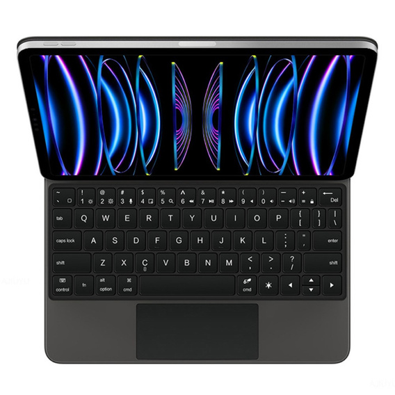 Husă de tastatură pentru iPad Pro 13" 2024, Magnetic Keyboard Touchpad, negru