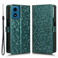 Husa cu clapetă pentru Motorola Moto G24 / G24 Power / G04, Wallet Rhombus, verde