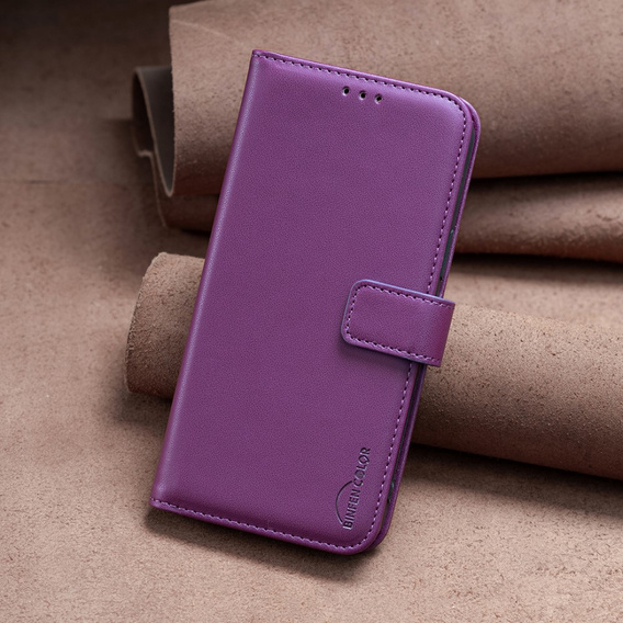 Cu clapetă pentru Samsung Galaxy A55 5G,BINFEN Wallet, violet