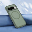 Carcasă cu ramă pentru Google Pixel 9 / Google Pixel 9 Pro, pentru MagSafe, verde