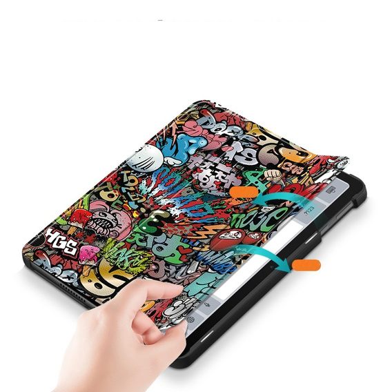 Husă pentru Huawei MatePad SE 10.4 2022, Smartcase, graffiti