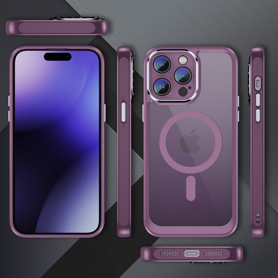 Husă pentru iPhone 14 Pro Max, ERBORD Impact Guard, MagSafe, violet