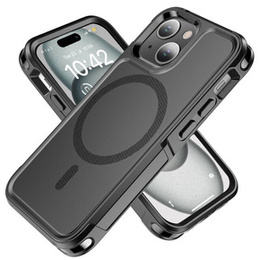 Huse pentru iPhone 15 Plus, MagForce MagSafe, negru