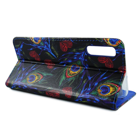 Cu clapetă pentru Xiaomi Mi 9 SE, Wallet, Peacock