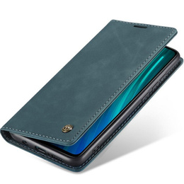 Husa CASEME pentru Xiaomi Redmi Note 8 Pro, Leather Wallet Case, turquoise
