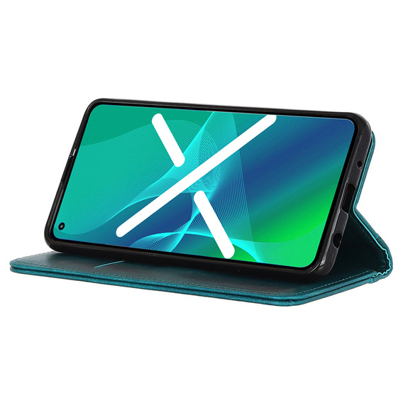 Huse pentru Motorola Moto G72 4G, Wallet Litchi Leather, verde