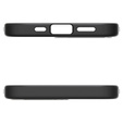 Carcasa Spigen pentru iPhone 16E, Enzo Aramid MagSafe, negru carbon + 9H Tempered Glass
