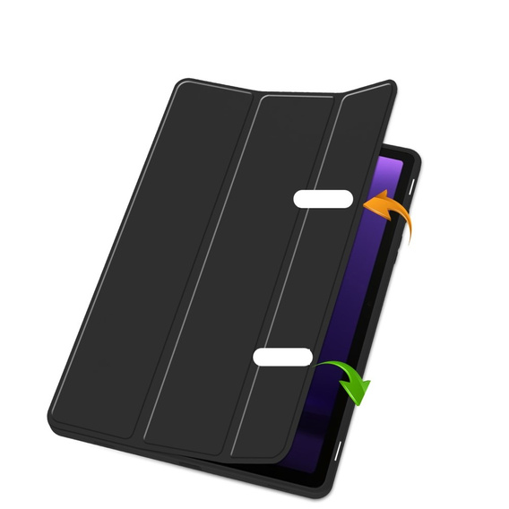 Husă pentru Samsung Galaxy Tab S10 Lite / S10 FE / S9 FE, Smartcase cu spațiu pentru stylus, negru
